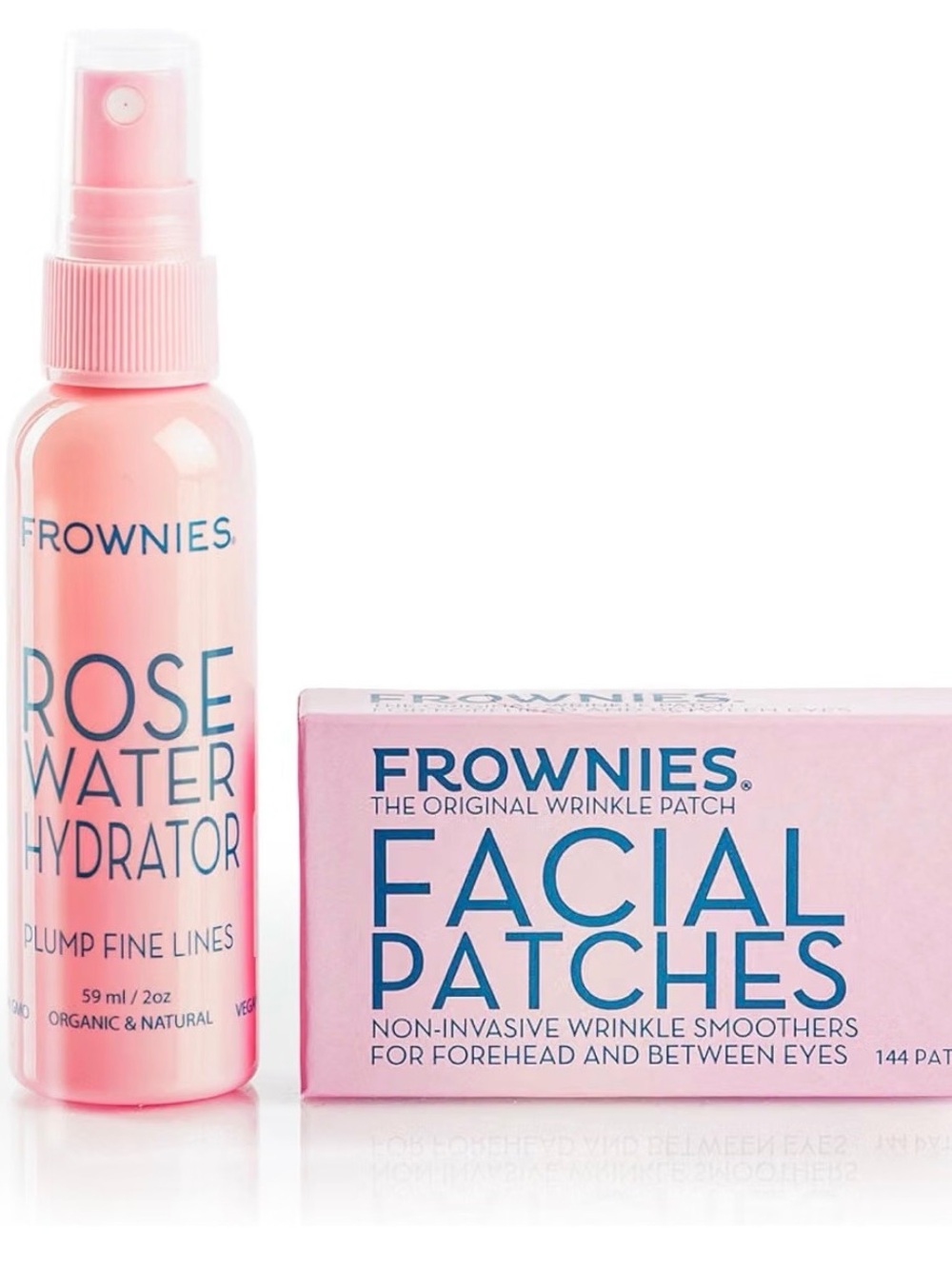 NWT Frownies Rose Water Hydrator + Facial Patches Set (144 patches)